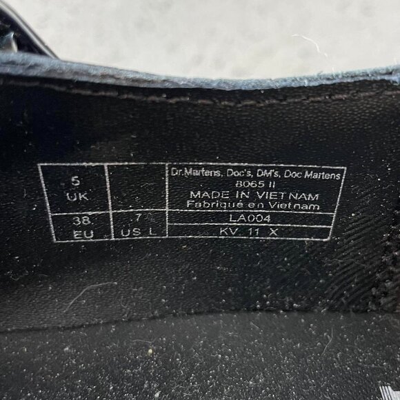 Dr Martens 8065 II Mary Jane Double-Strap Shoes in Black | Women’s US 7 / EU 38 - Picture 6 of 6